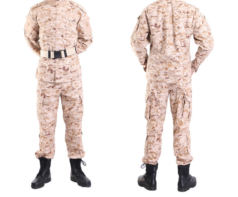 Livraison immédiate Stock rapide en gros armée tissu désert camouflage militaire uniforme kaki uniforme de l'armée acu uniforme militaire