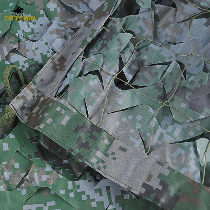 Filet de camouflage numérique de l'armée Filet de camouflage des bois