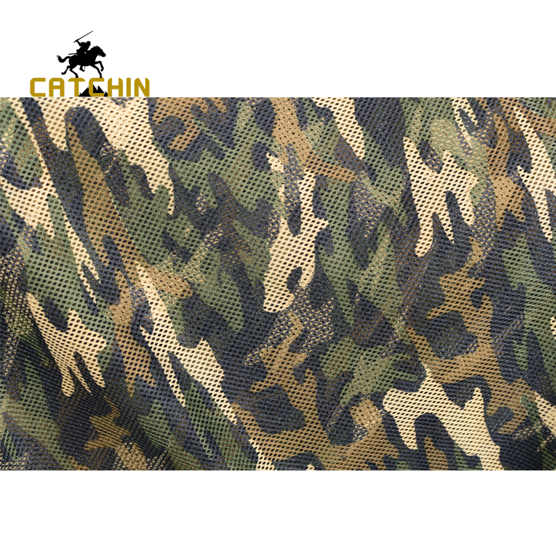 Tissu de filet de chasse de maille de camouflage fait sur commande de filet de camouflage de bois militaire