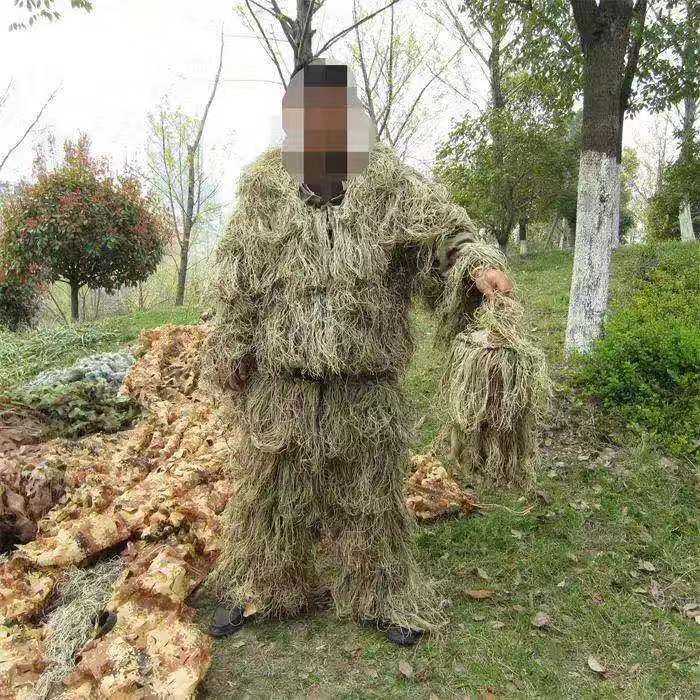Costume de camouflage Woodland extérieur Ghillie Sui pour la chasse à l'activité militaire tactique