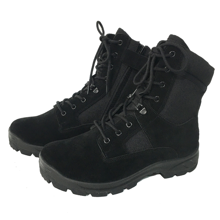 Vente en gros bottes militaires en cuir véritable bottes de combat en cuir complet bottes de l'armée chaussures de police